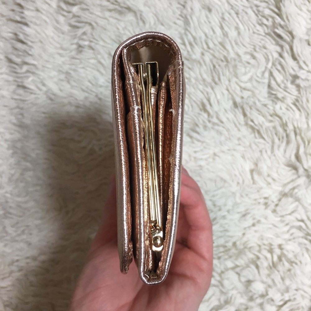 NWOT wallet beautiful rose gold diamond accents - Picture 6 of 11